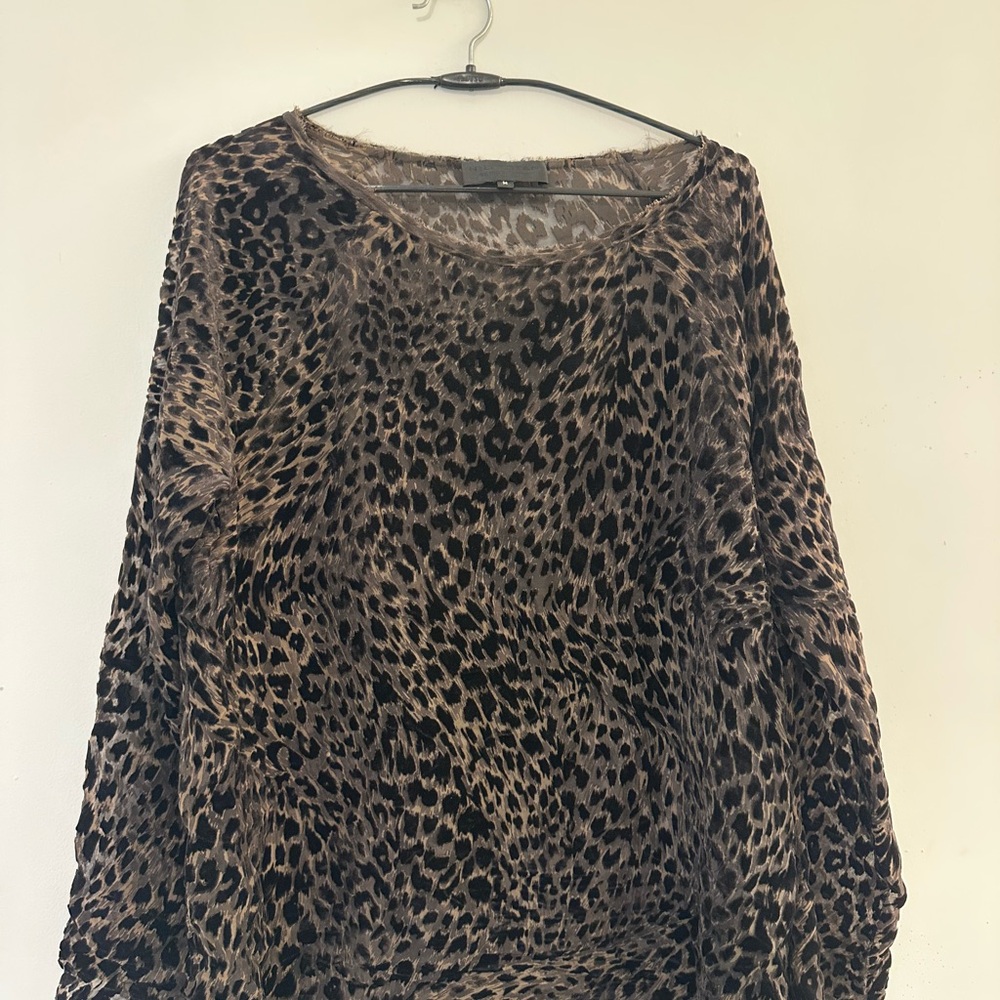 Elegant Leopard Print Blouse for Women